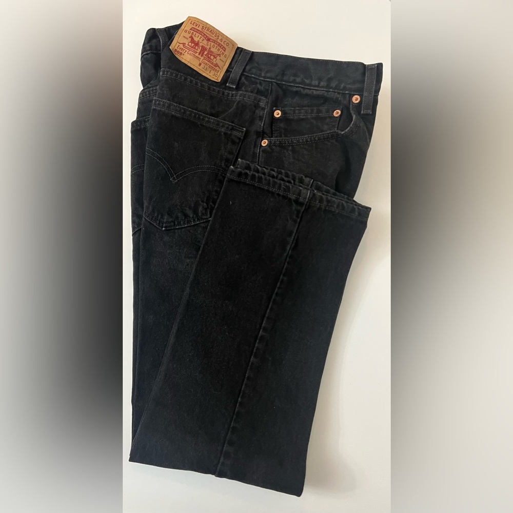Levi Strauss & Co 505 black denim jeans for men